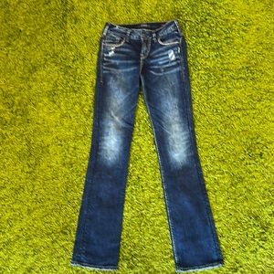 Suki Silver Jeans boot cut